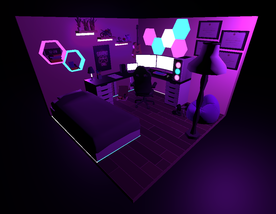 Portfolio 3D avec Three.js